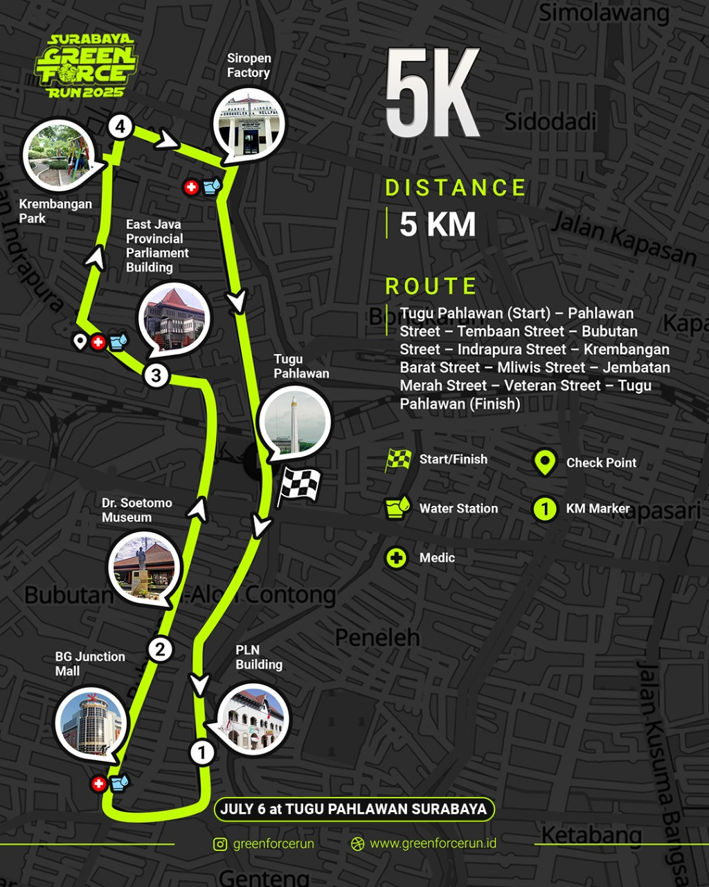 Barang Panas! Berikut Rute Seru Green Force Run 2025